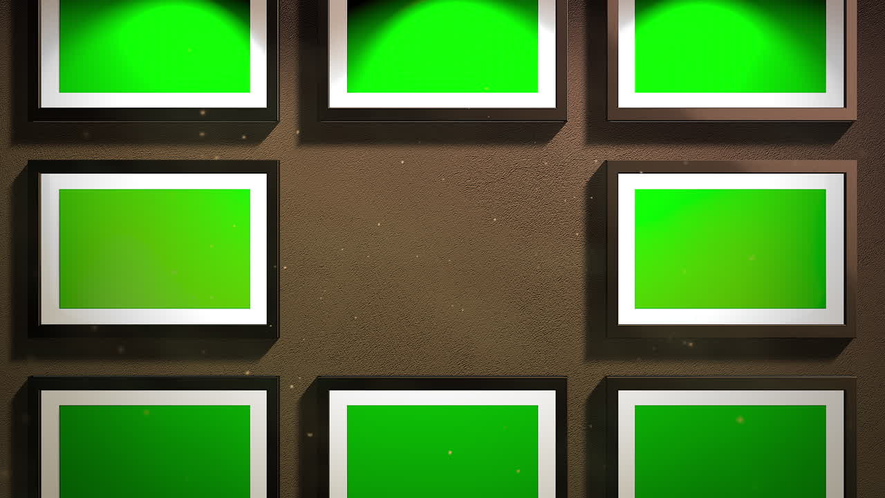 사진 목업 스크린 프레임이 있는 미술관 홀