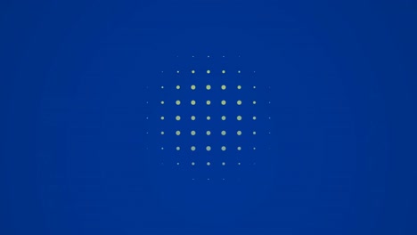 animation of abstract shapes moving in seamless loop on blue background