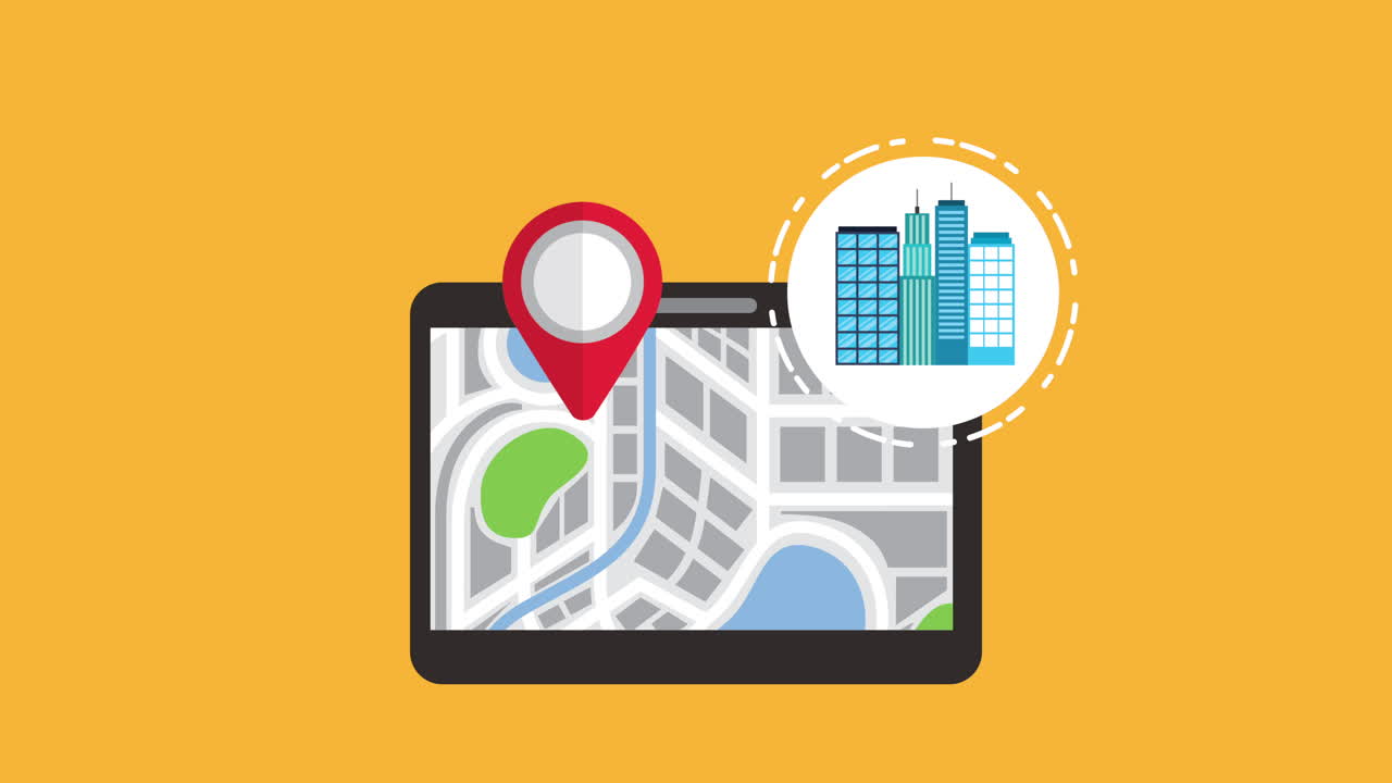 tableta con aplicación de tecnología gps