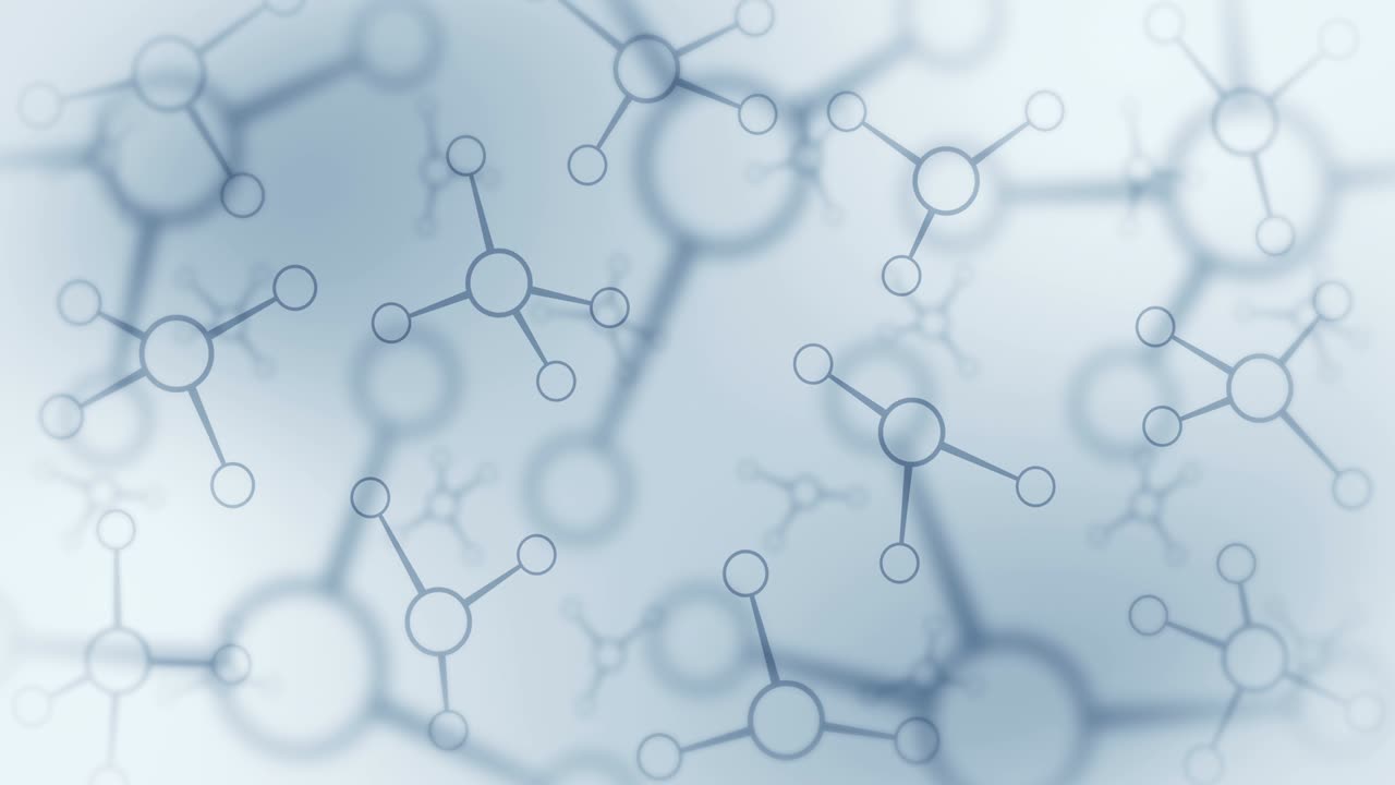 estructura molecular. tecnología de alta tecnología de la ingeniería genética. biología, genética, química. molécula en animación de bucle. concepto de tecnología médica.