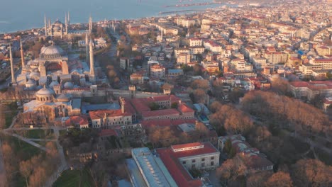 Drone-over-Istanbul,-Turkey