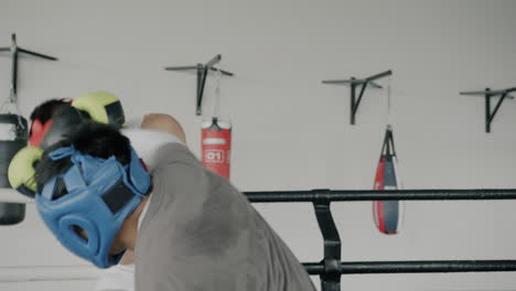 sesión de entrenamiento de boxeo