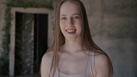 portrait of a smiling woman