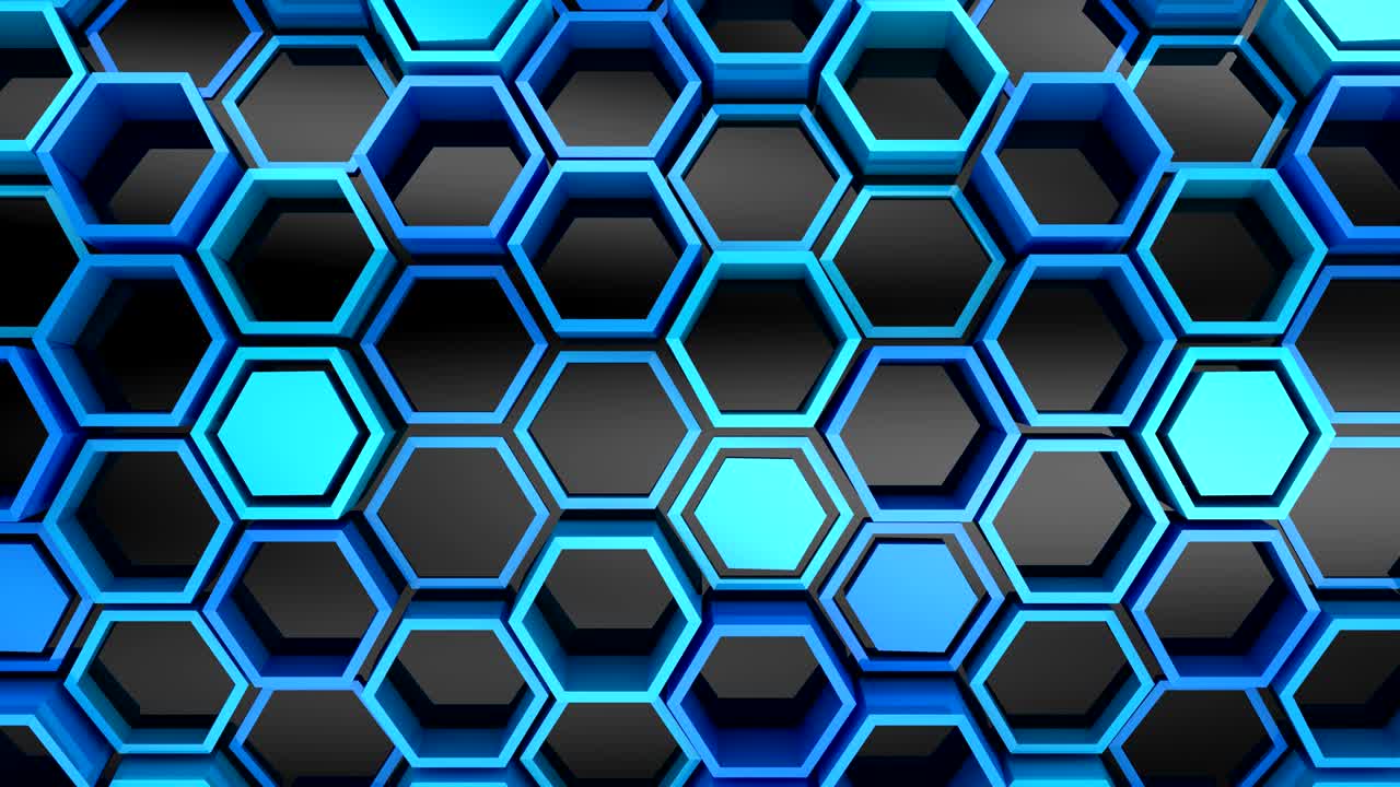el fondo de los hexágonos
