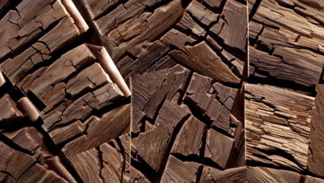 abstract fragmented wood texture pattern