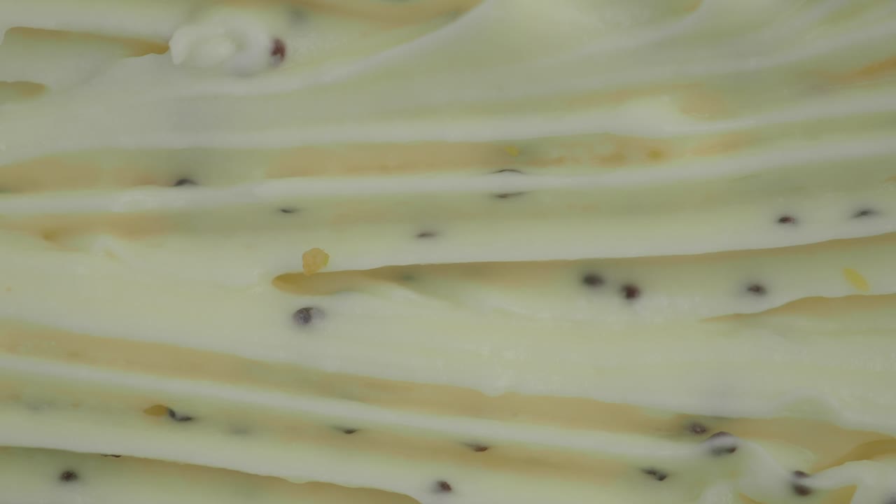 Primo piano di crema al kiwi