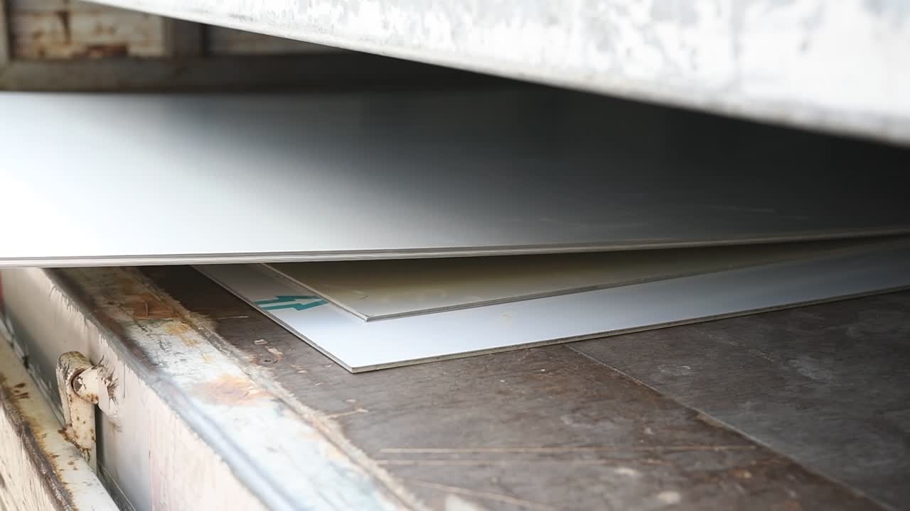 el hombre carga tableros de espuma en una vía para la entrega desde la fábrica, cierre del almacén, listo para la entrega