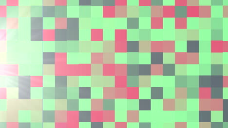 colorful mosaic checkerboard pattern with red, green, and blue squares