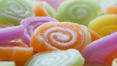 assorted colorful spiral jelly candies