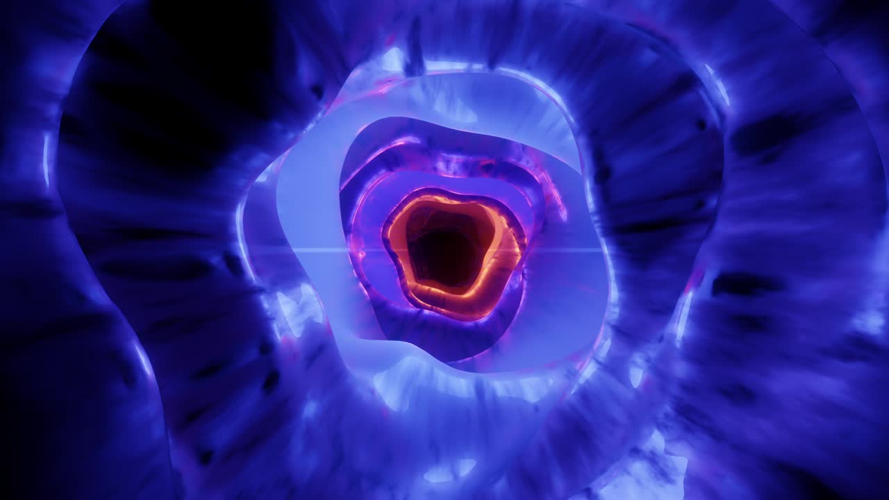 3d túnel abstracto agujero de gusano 4k. bucle sin costuras.