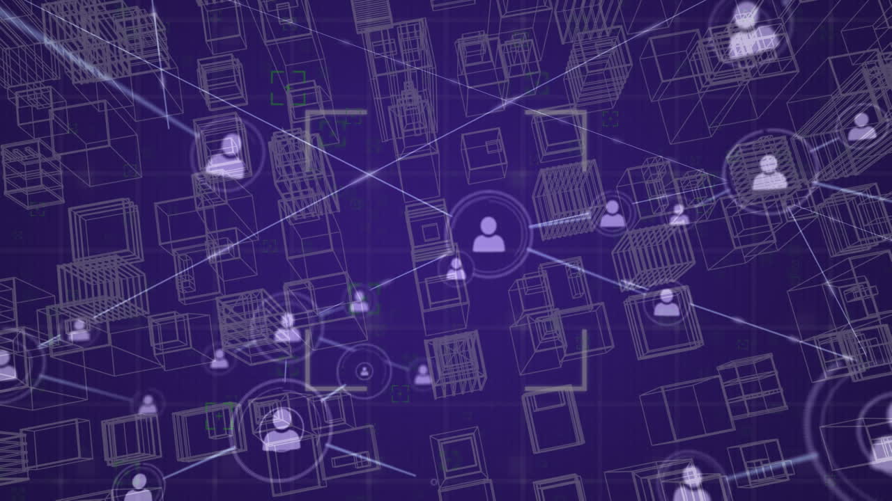 Profile icons and square patterns