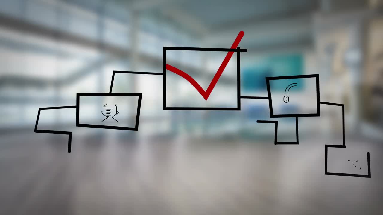 hombre de negocios dibujando un diagrama de flujo de negocios