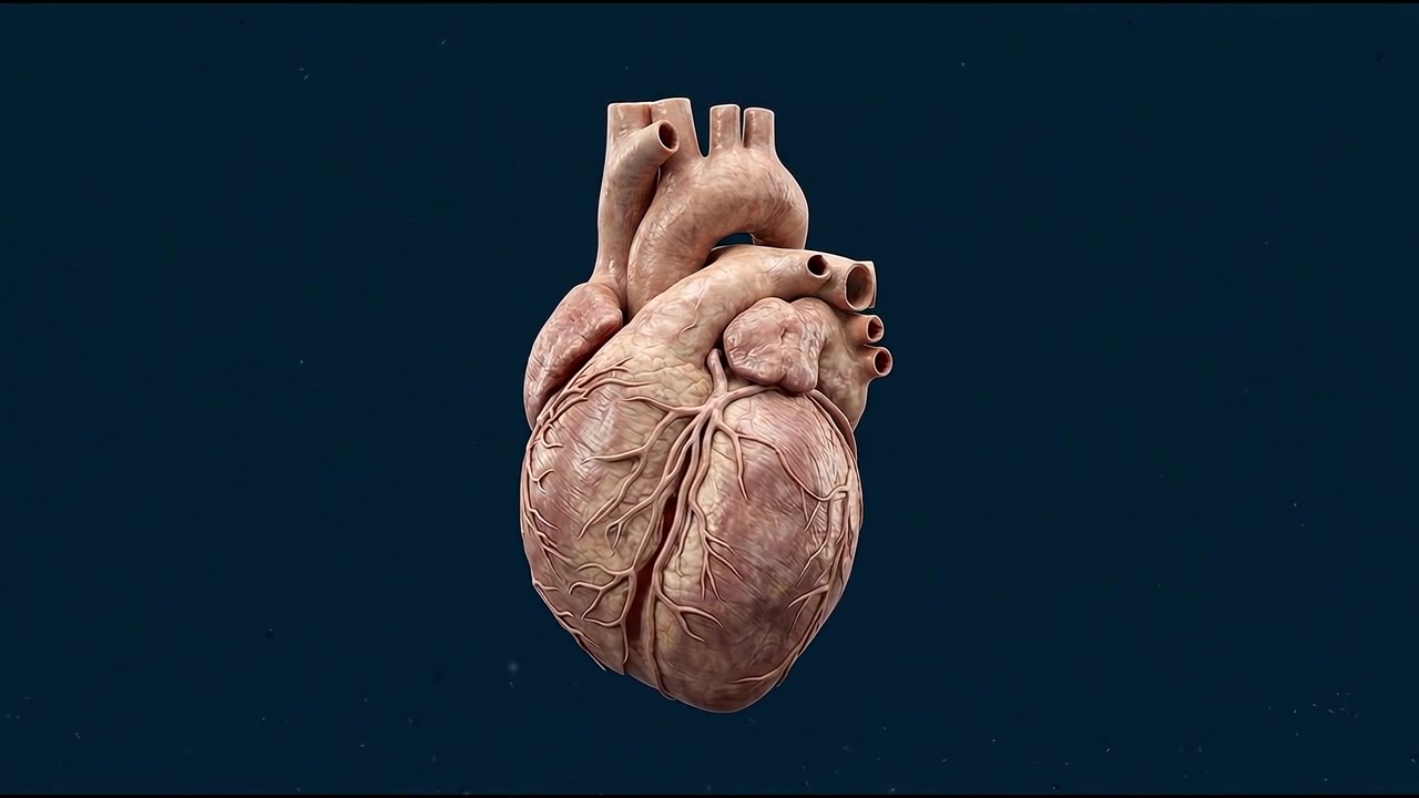 Educational render of skin tissue layers rotating