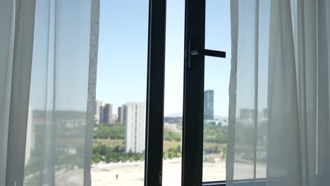 city view from an apartment window