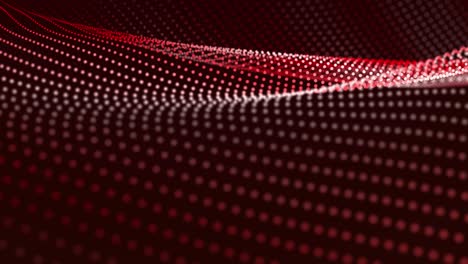 onda musical. movimiento de ondas de puntos. el concepto de ciencia, tecnología, negocios, espacio. pancarta, papel tapiz animación en bucle 4k