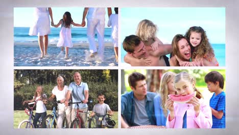 family holidays montage