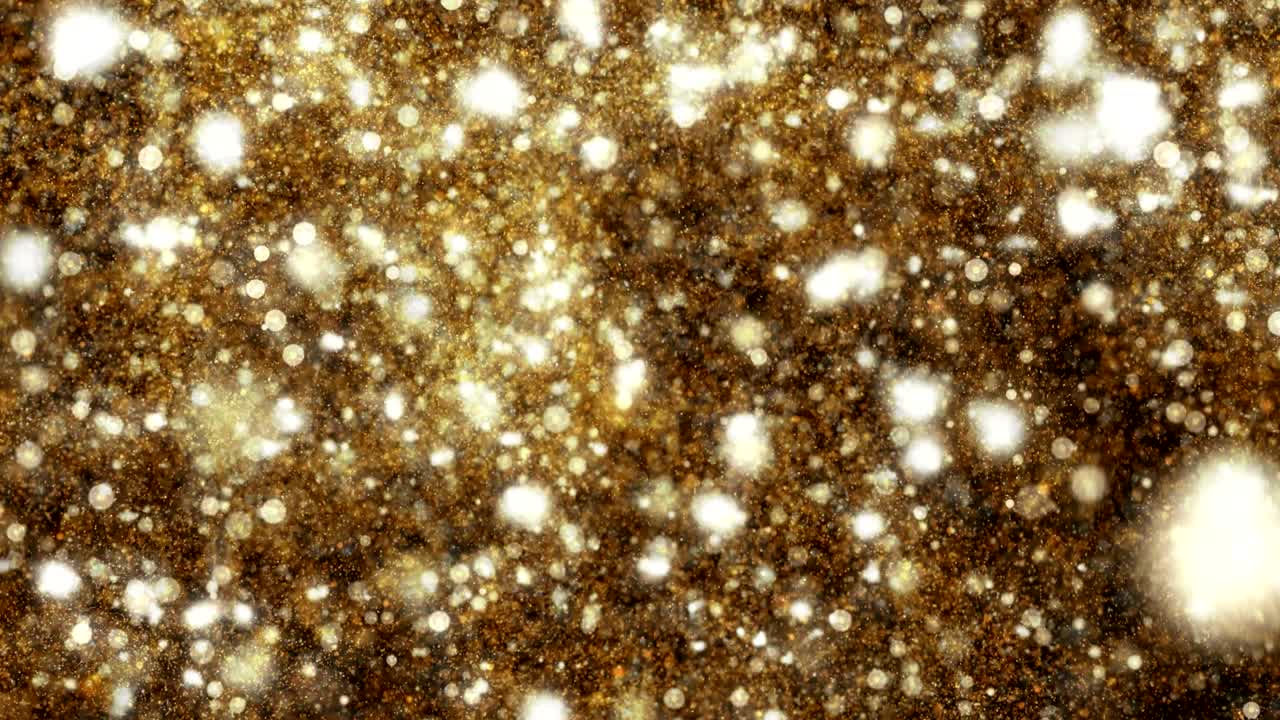 4K Abstract Gold Particles.