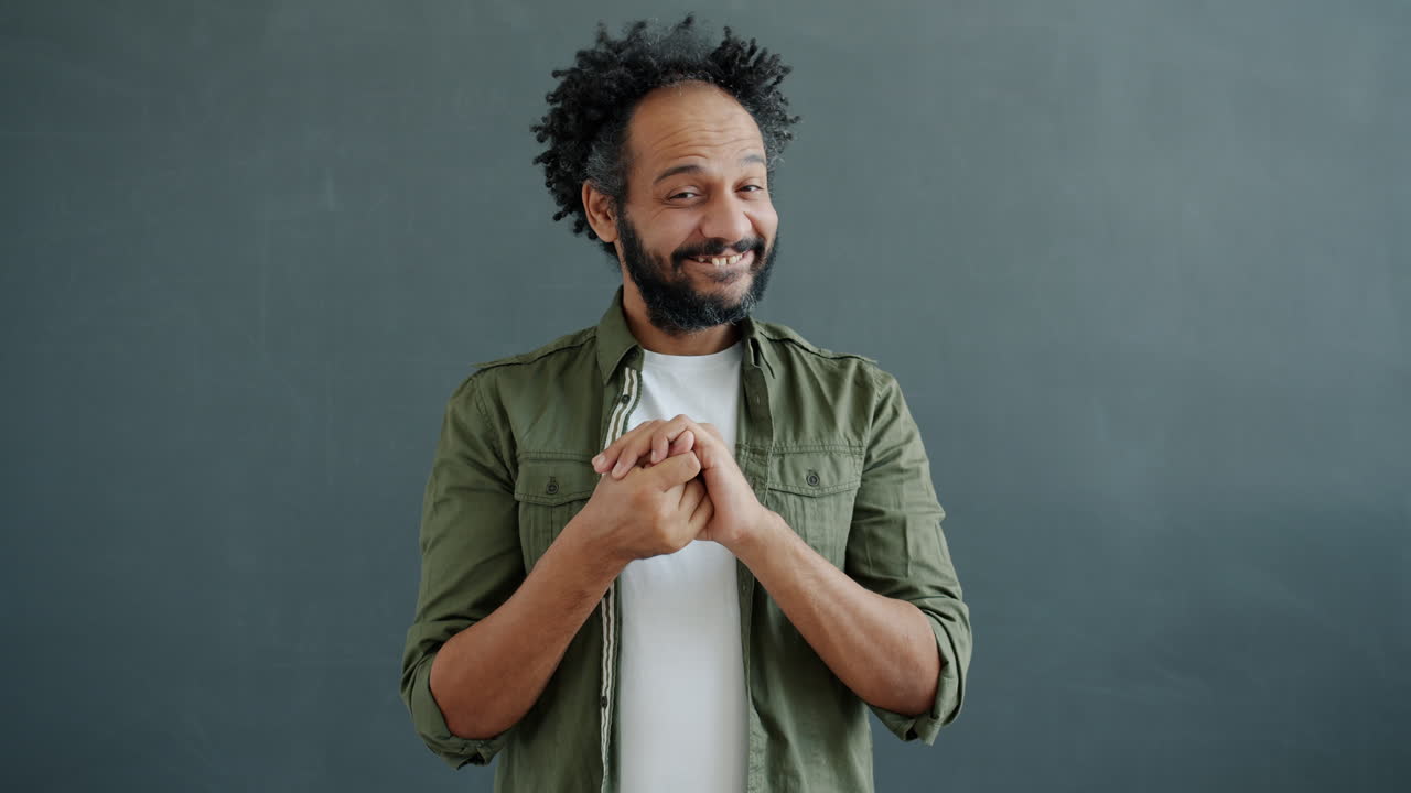 Happy Man Clapping Hands