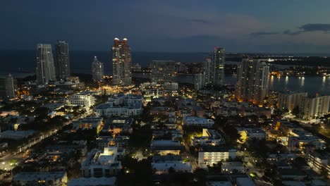 Vista-Aérea-De-La-Playa-De-Miami,-Florida