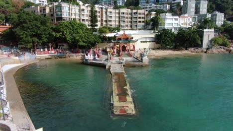 luftaufnahme des repulse bay kwan yin tempels, hongkong