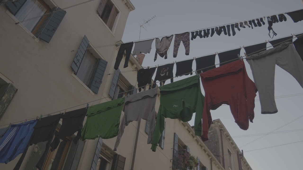 Clothes Drying on a Venetian Street