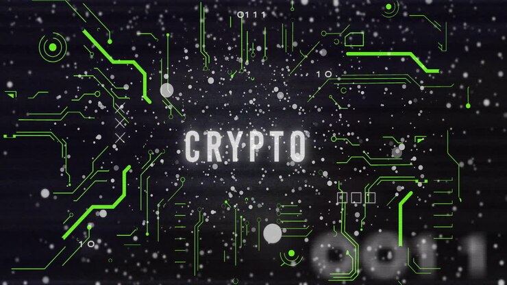 Animazione di elaborazione dati su testo crittografato e connessioni