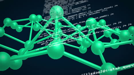 animation of connections over data processing