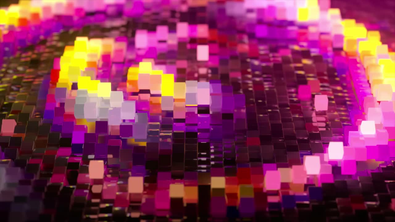 Abstract Colorful Pixelated Pattern