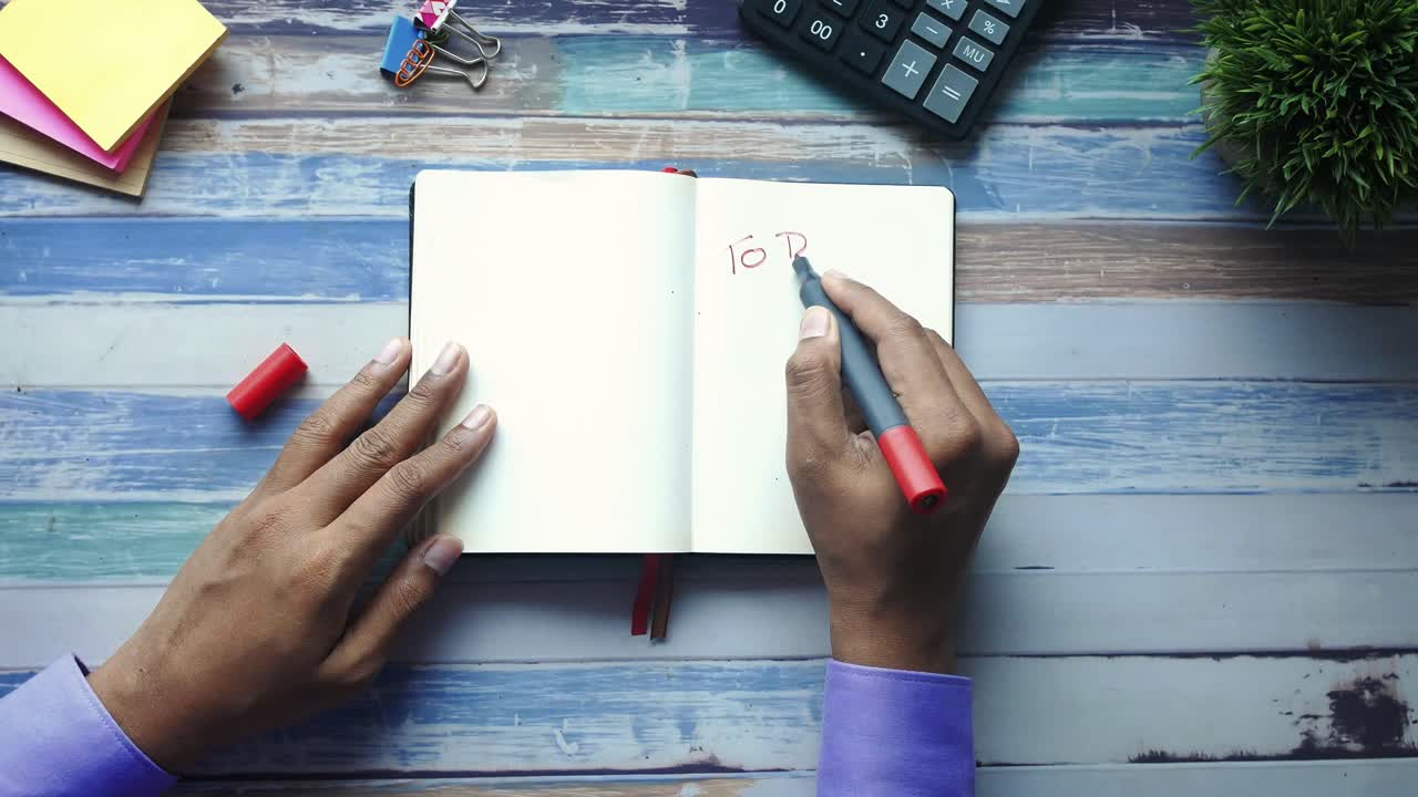 Taking Notes in a Notebook