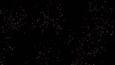 flying fire particles motion graphics with night background