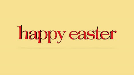 Rolling-Happy-Easter-text-on-yellow-gradient-color