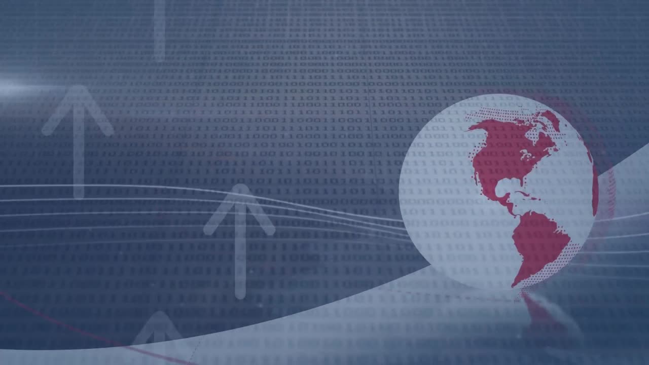 전 세계 데이터 프로세싱의 애니메이션