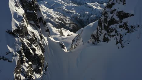 gunsight gap near sky pilot mountain in squamish bc, canada