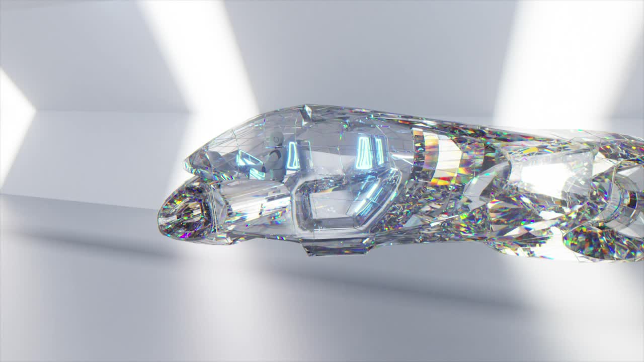 futurystyczny projekt motocykli z kryształu