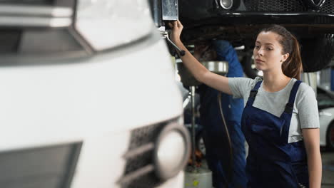 mechanic in the workshop