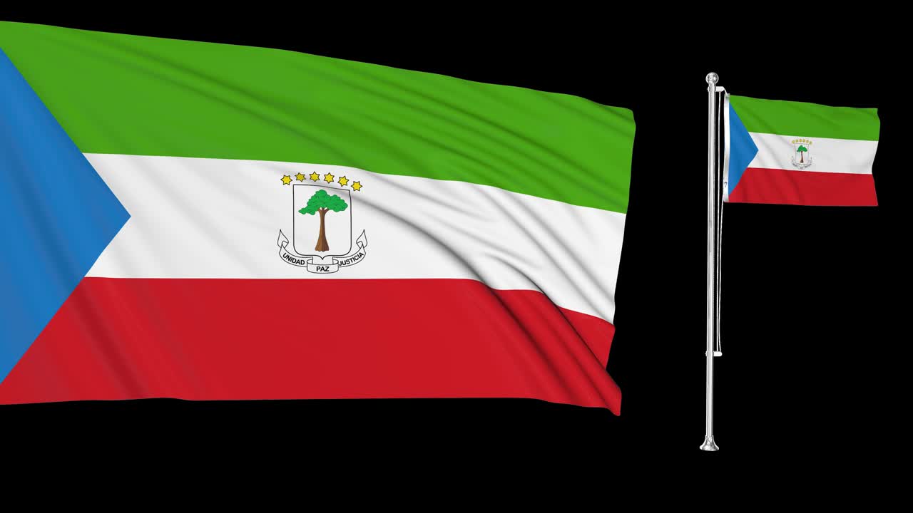 그린 스크린 에토리얼 기니 2개의 발을 흔들고 기니의 발 기둥 애니메이션 3d 크로마 키