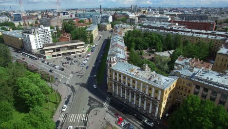 shooting from a flying quadrocopter over the city of st. petersburg. part 2