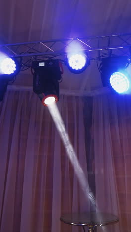 stage lights at the concert. concert on stage background with flood lights