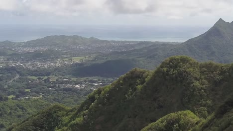 kailua, as seen from the pali notches