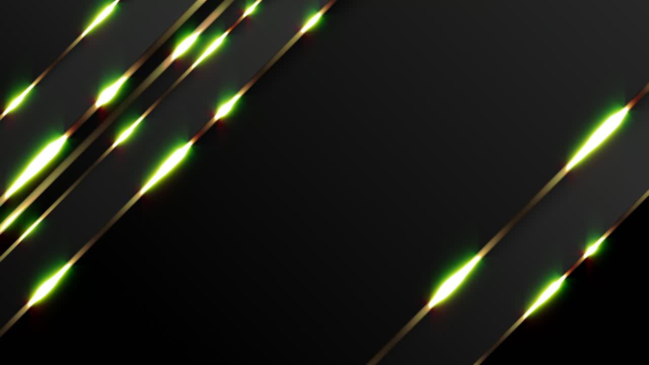 Fondo Geométrico Abstracto con Líneas Doradas y Verdes