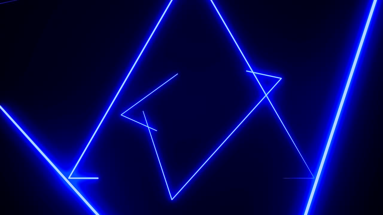 el túnel del triángulo futurista de hud es un bucle de vj sin costuras con gráficos de movimiento de neón 4k para led.