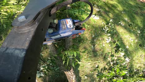 gopro video of a dingo machine pulling a tree limb