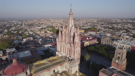 colonial church in san miguel de allende, guanajuato, mexico