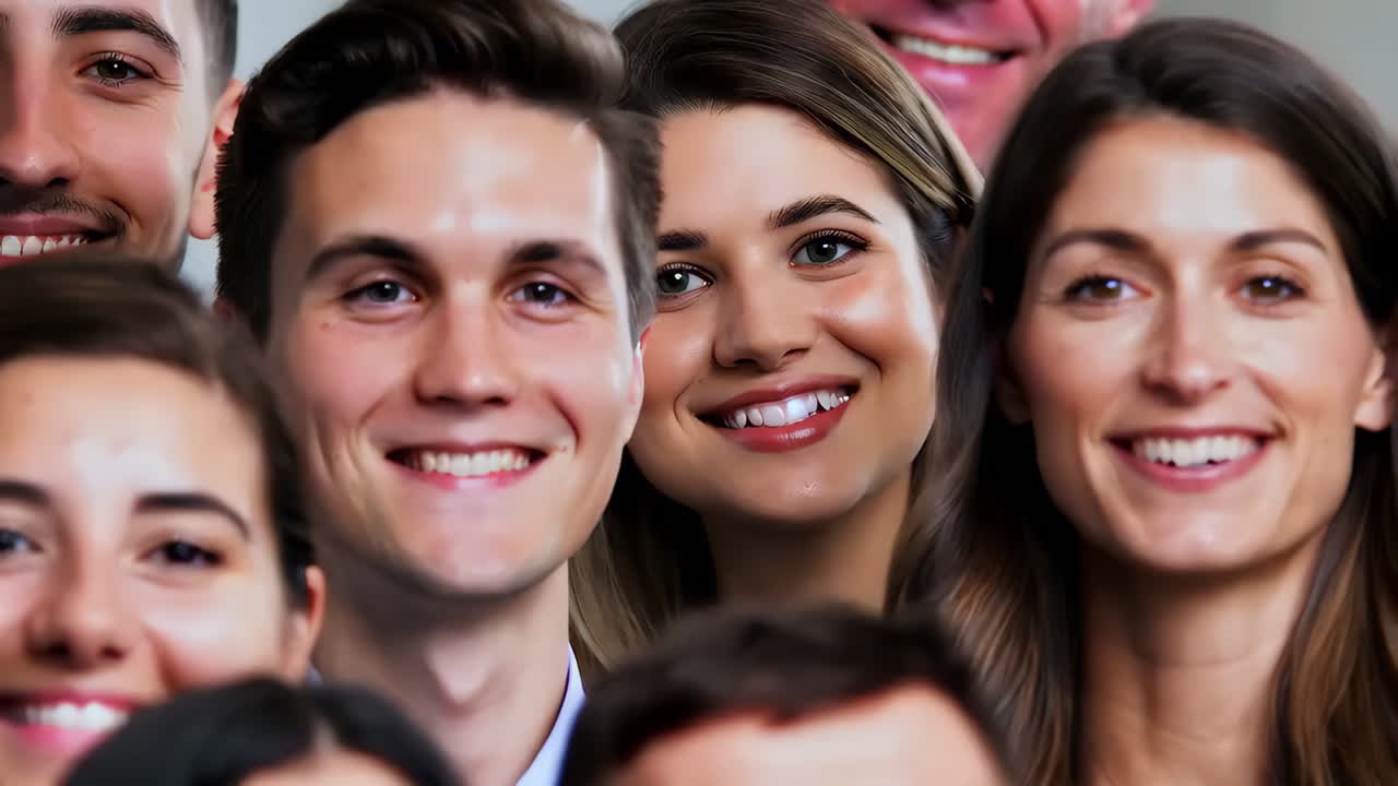 Grupo de personas felices