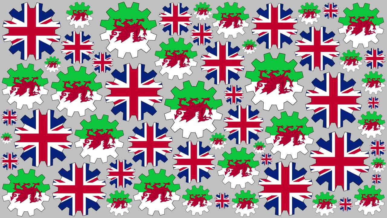 영국과 웨일즈의 발 기어 스피닝 배경