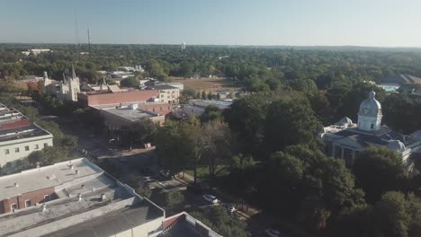 Aerial-of-Downtown-Shelby-NC-in-4K