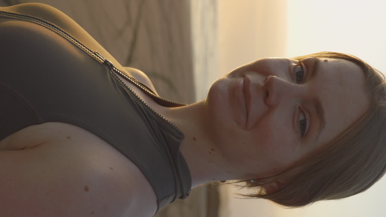 retrato de una mujer sonriente