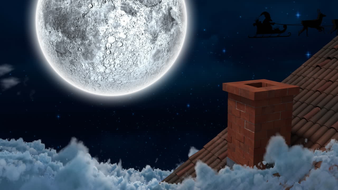 밤에 겨울 풍경