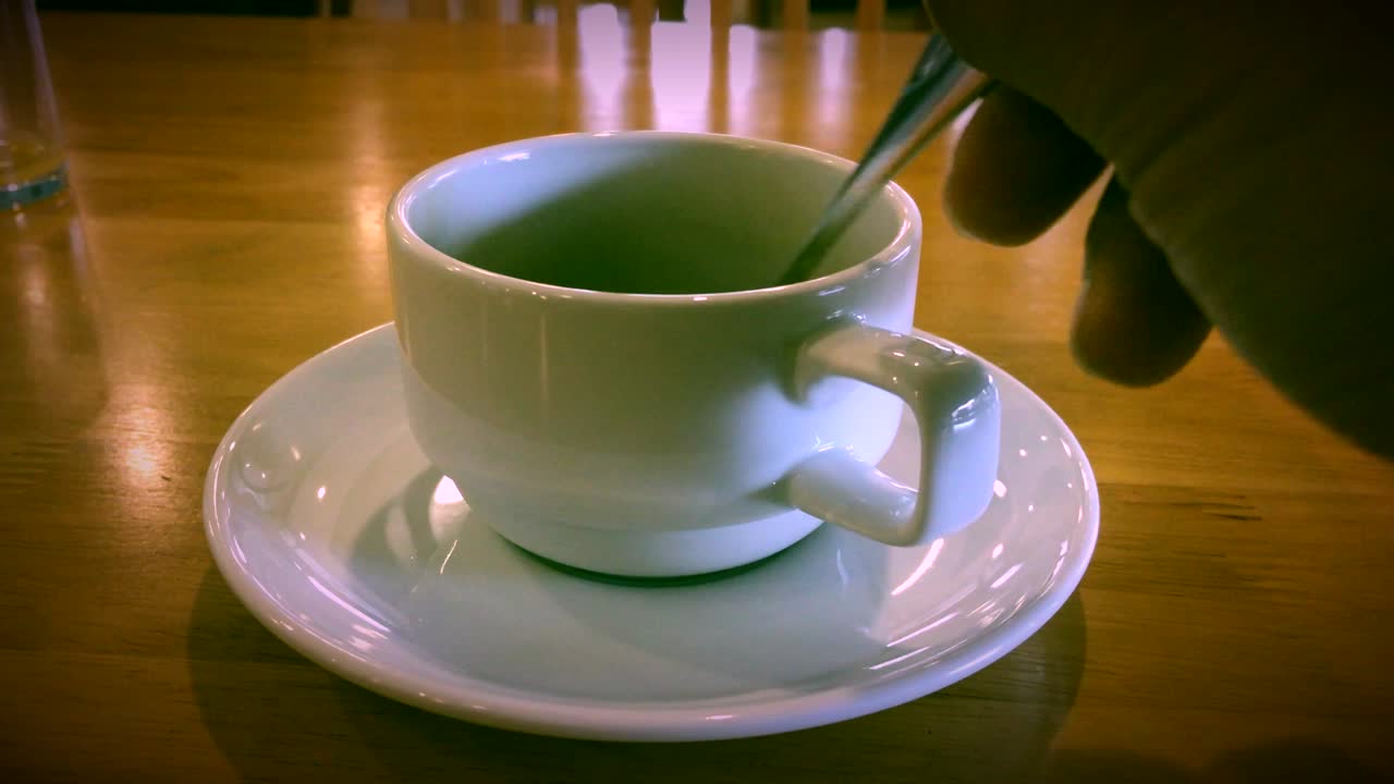 Making coffee cup on morning