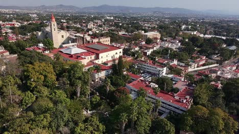cuernavaca showcasing historic architecture, greenery, and cityscape, aerial view